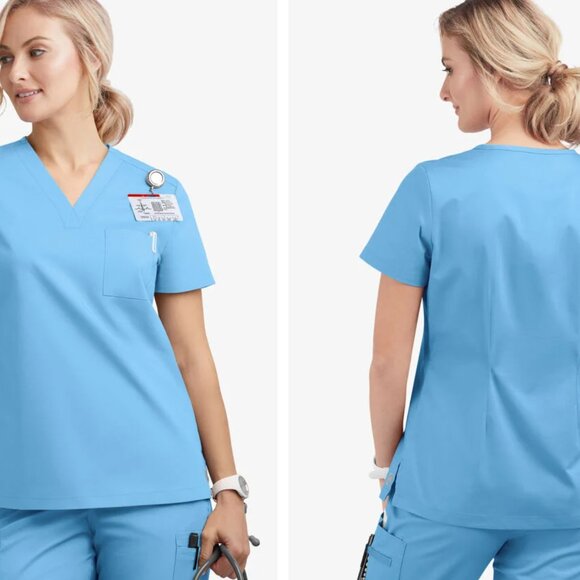 Top and pants nursing scrubs - Picture 3 of 5